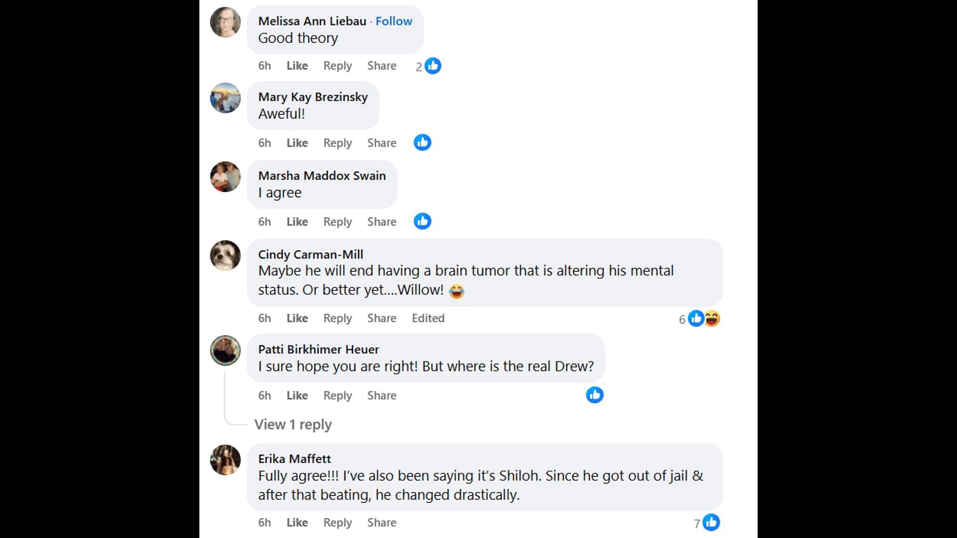 Fans voice their opinions about Drew (Image via Facebook/General Hospital Fans - Official)